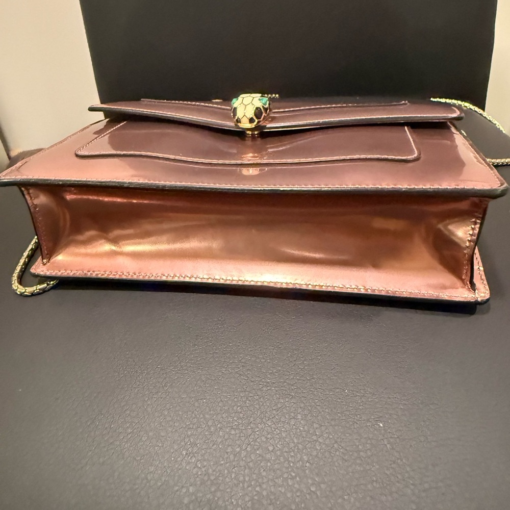 🔥24HR SALE🔥 Authentic Bvlgari Serpenti Forever Metallic Pink WOC - Picture 9 of 14